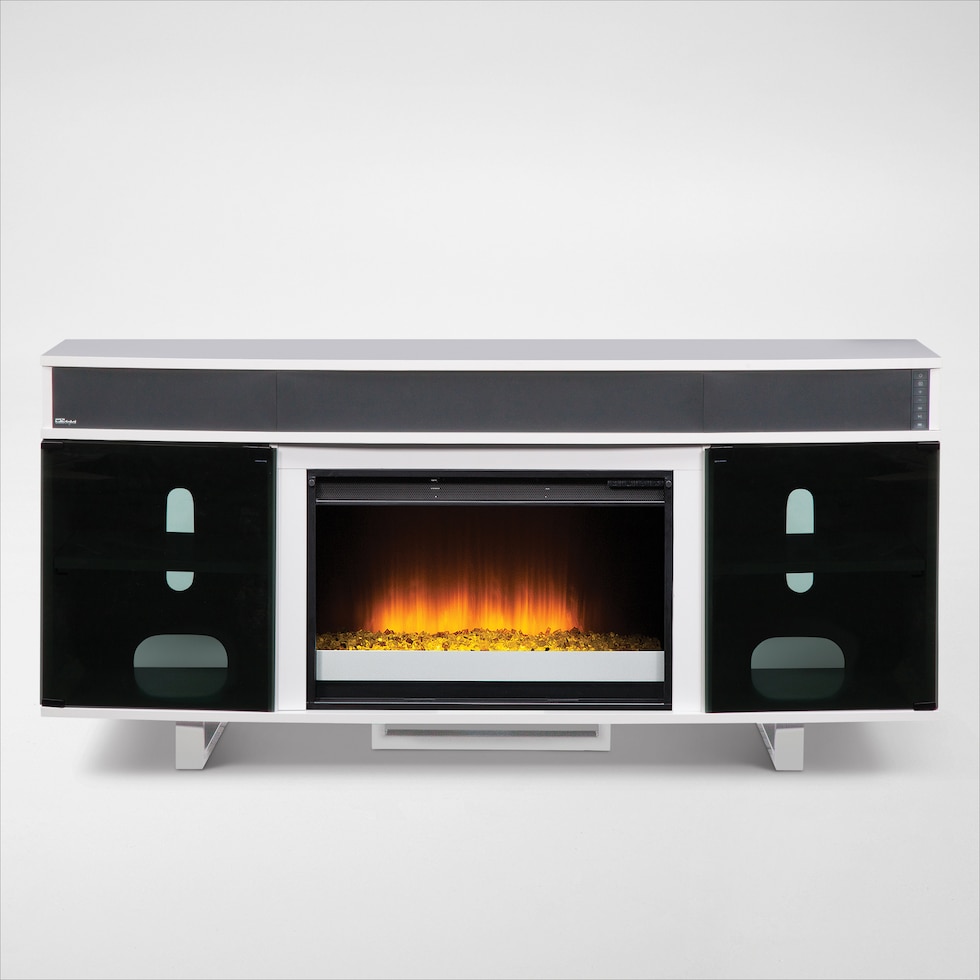 pacer white white fireplace tv stand web   