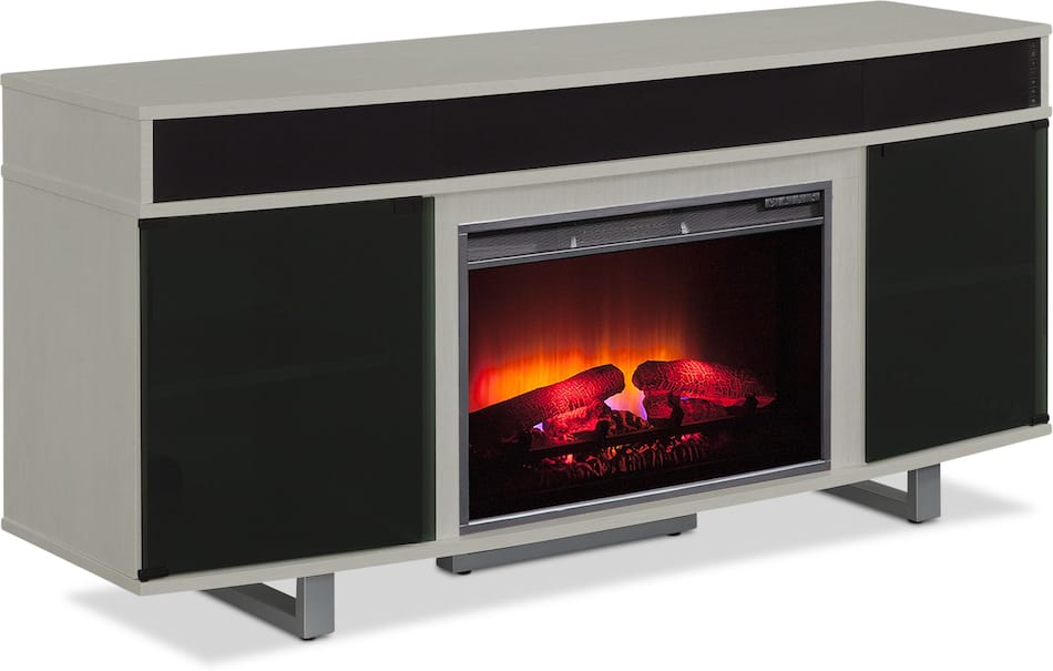Pacer Fireplace TV Stand with Sound Bar Value City Furniture
