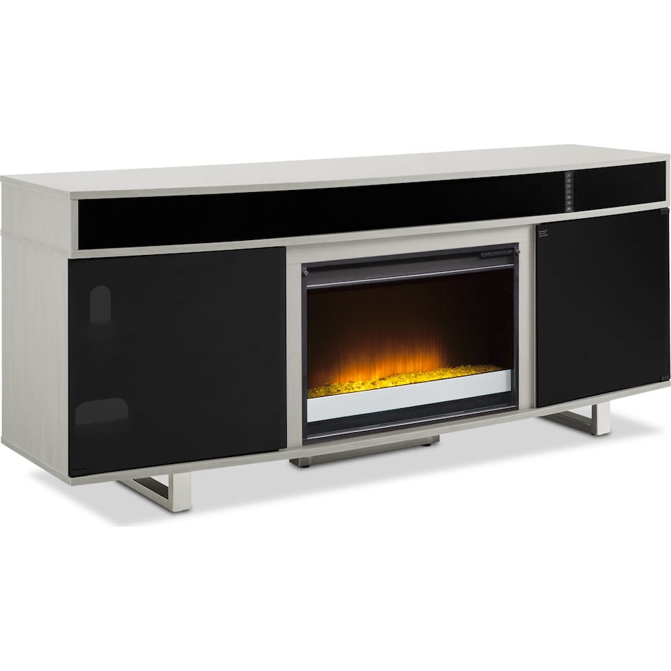 Pacer Fireplace TV Stand with Sound Bar Value City Furniture