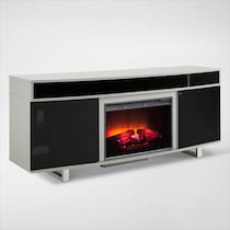 pacer gray fireplace tv stand   