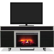 pacer gray fireplace tv stand   