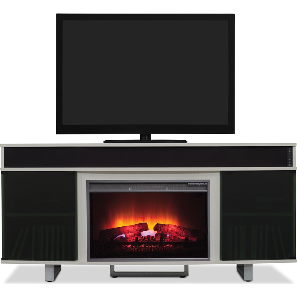 pacer gray fireplace tv stand   