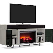 pacer gray fireplace tv stand   