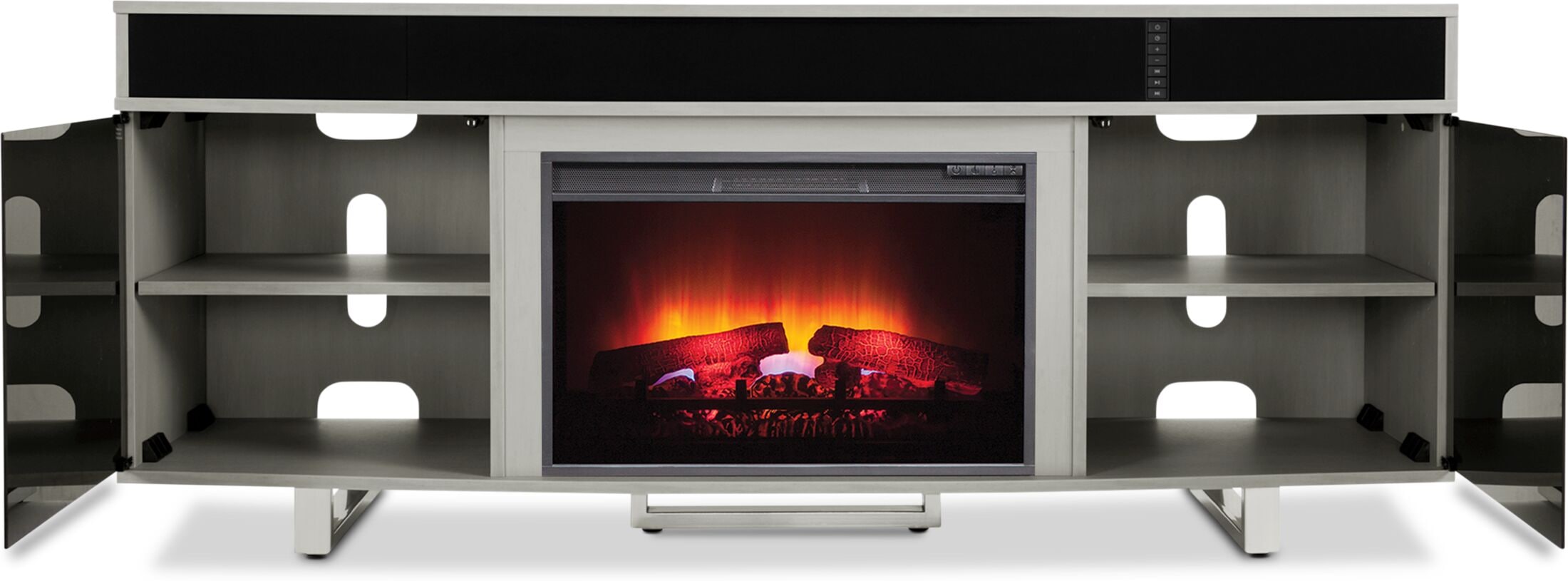 Value city tv on sale stands with fireplace