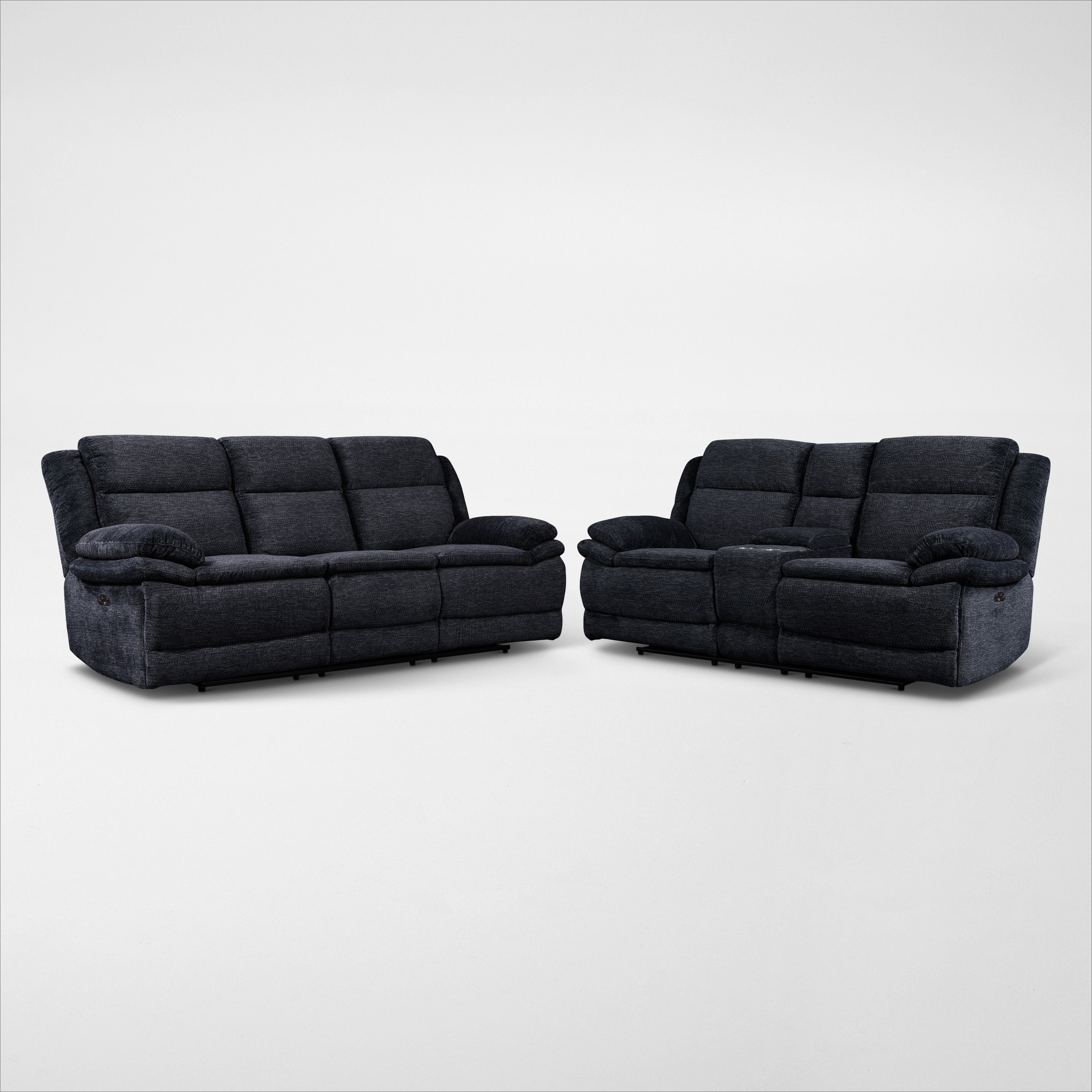 Pacific Dual-Power Reclining Sofa and Loveseat Set | Value