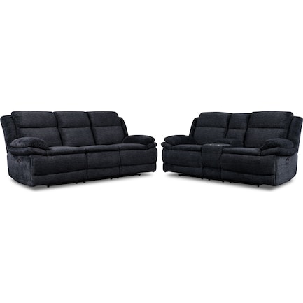 Pacific Dual-Power Reclining Sofa and Loveseat