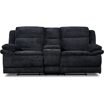 pacific black loveseat   