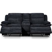 pacific black loveseat   