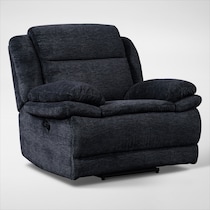 pacific black manual recliner   