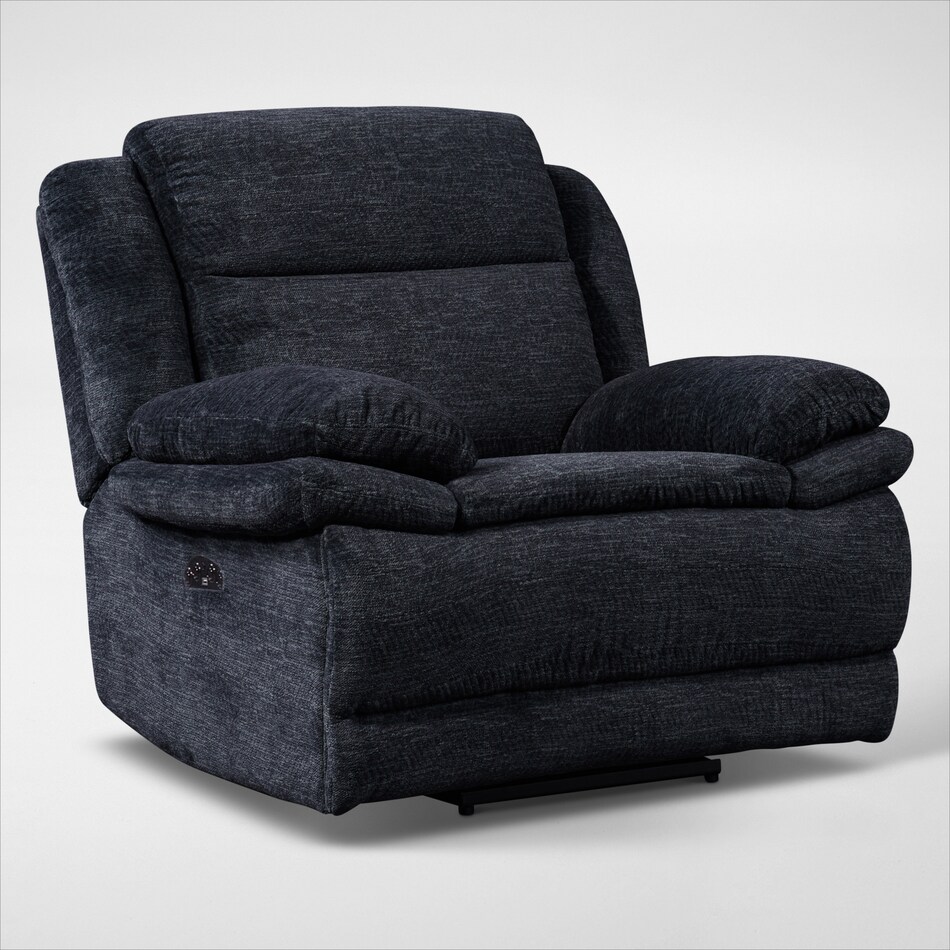 pacific black power recliner   