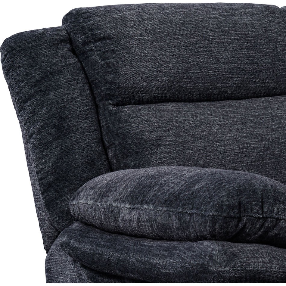 pacific black power recliner   