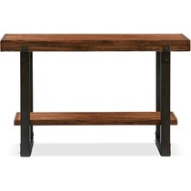 pacific dark brown console table   