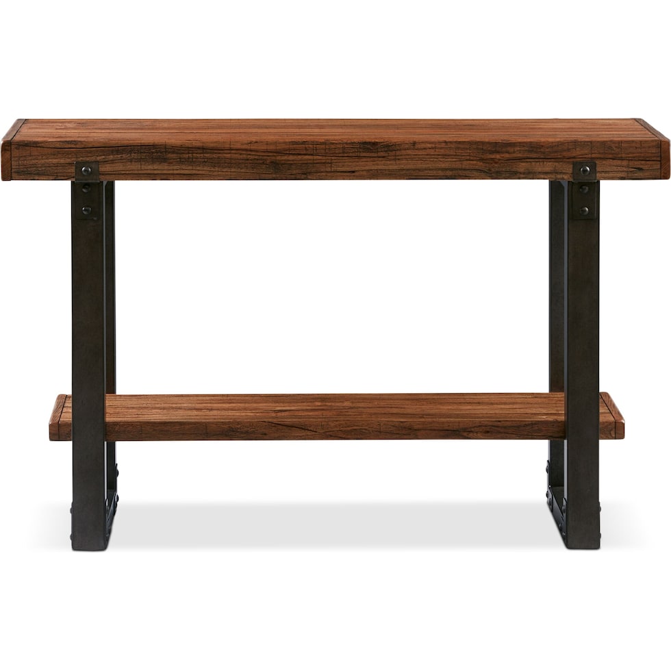 pacific dark brown console table   