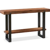 pacific dark brown console table   