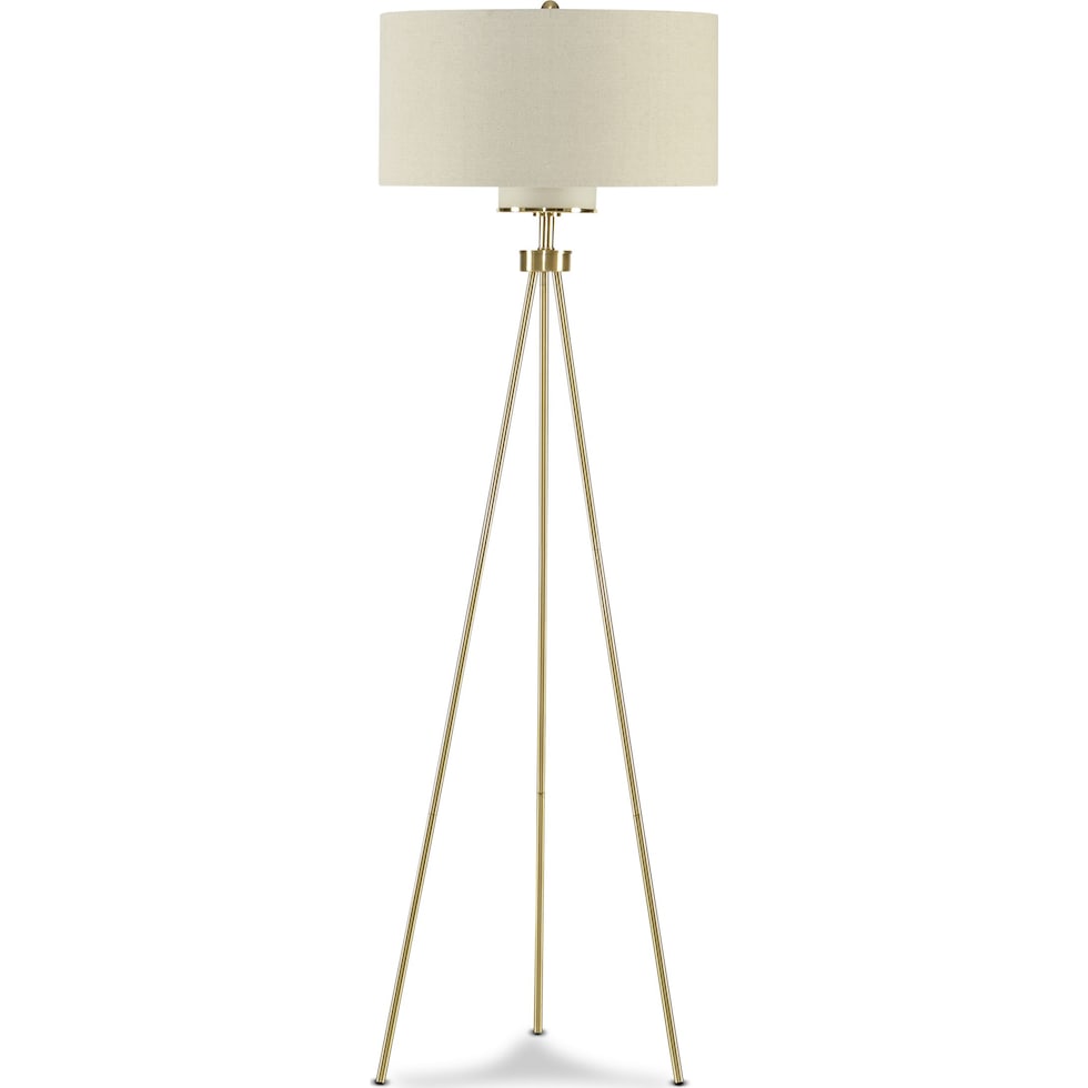 pacific gold floor lamp   