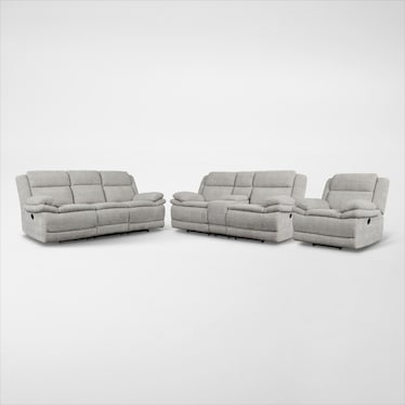 Pacific Manual Reclining Sofa, Loveseat and Recliner Set