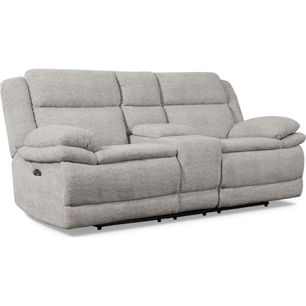 Loveseats Value City Furniture, Bennett Black Leather Reclining Sofa With Led Lights