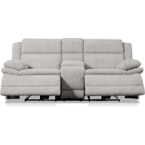 pacific gray power reclining loveseat   