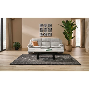 Pacific Manual Reclining Sofa - Light Gray