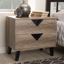 padma light brown nightstand   