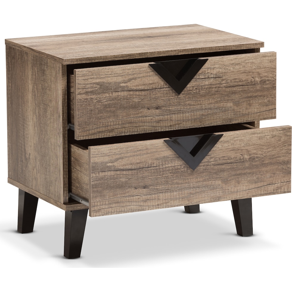 padma light brown nightstand   