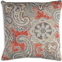 paisley multicolor outdoor pillow   