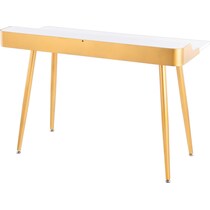 paityn gold white desk   