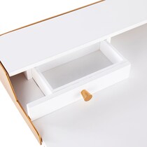 paityn gold white desk   