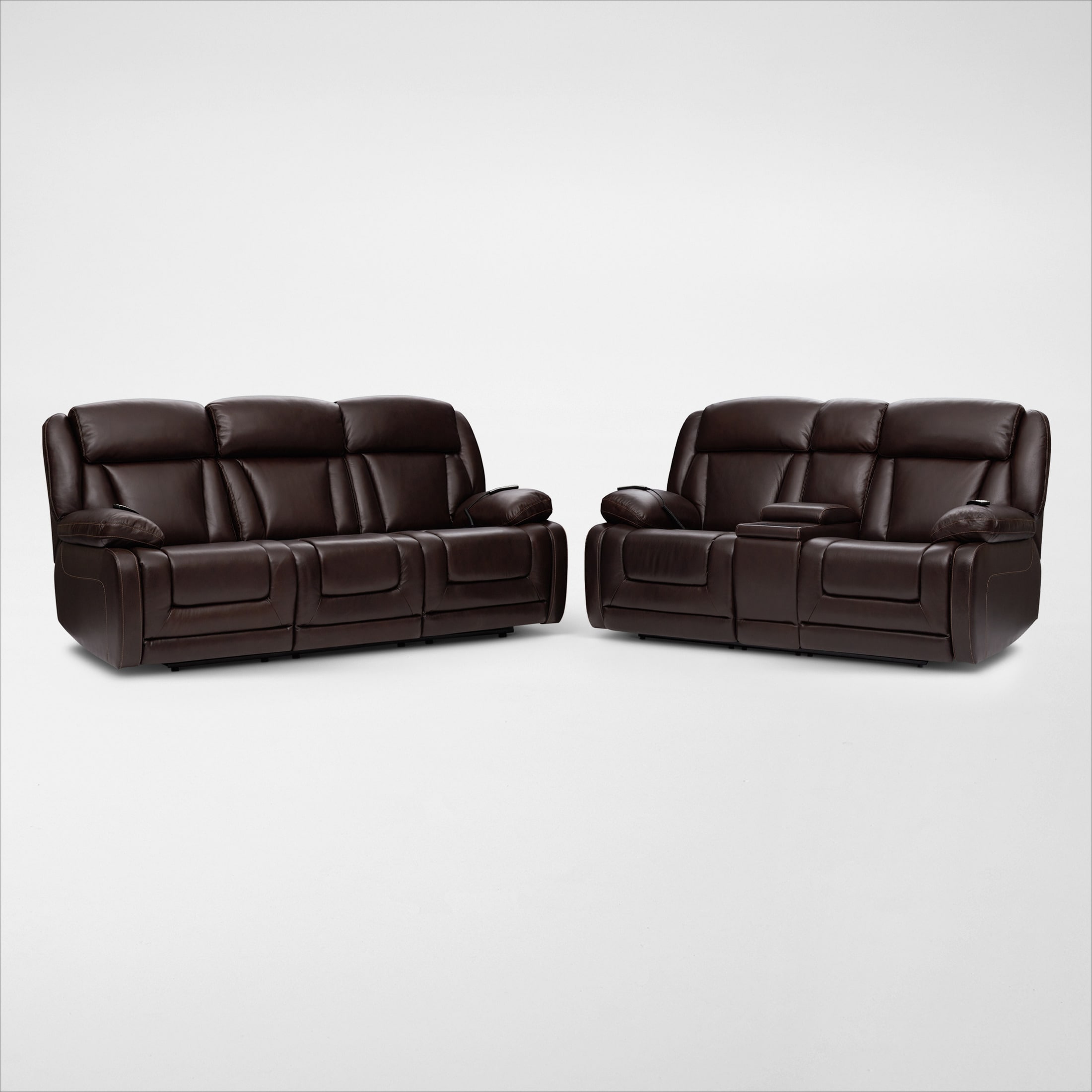 Palermo Triple-Power Reclining Sofa and Loveseat Set | Value City Furniture