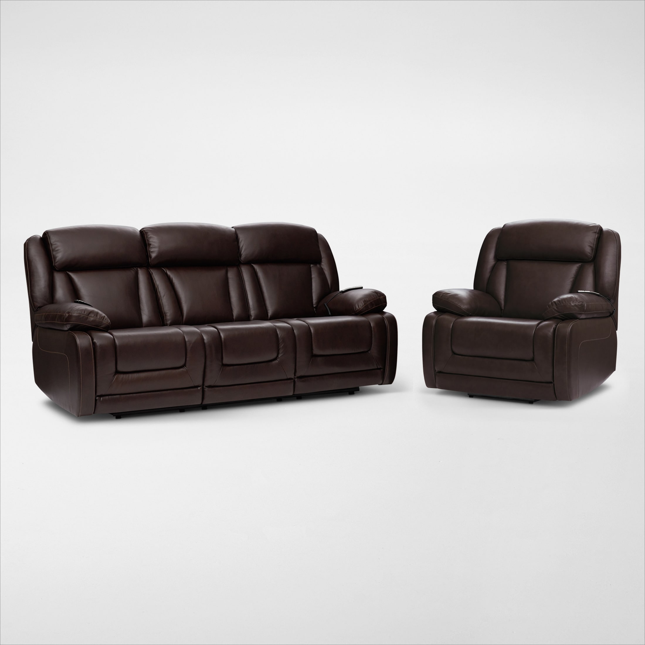 Palermo Triple-Power Reclining Sofa and Recliner Set | Value City Furniture