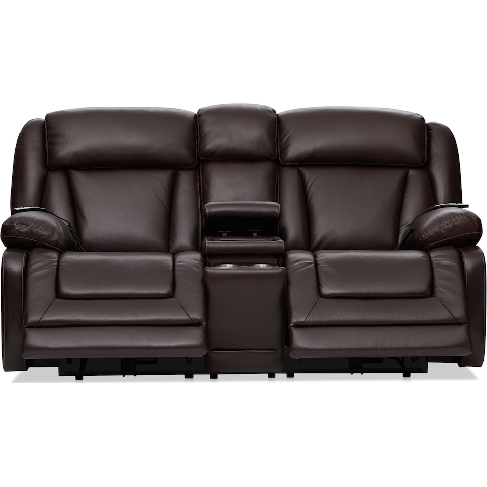 palermo dark brown  pc power reclining living room   