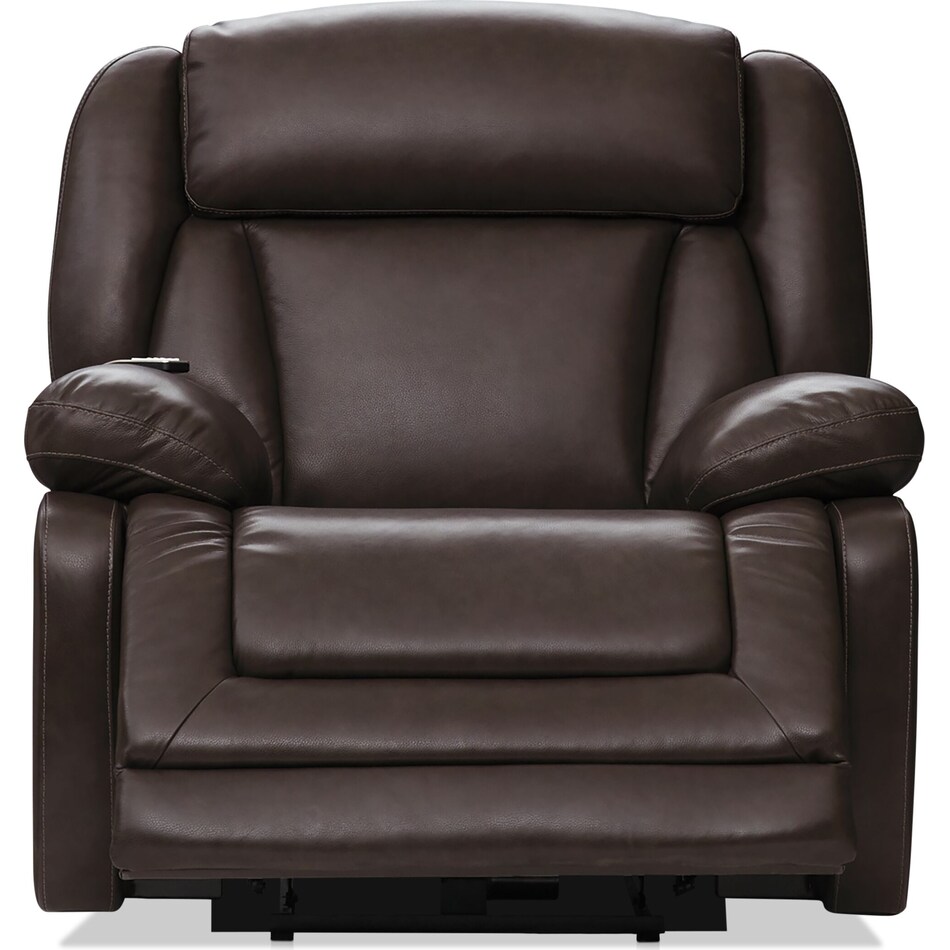palermo dark brown  pc power reclining living room   