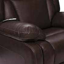 palermo dark brown  pc power reclining living room   