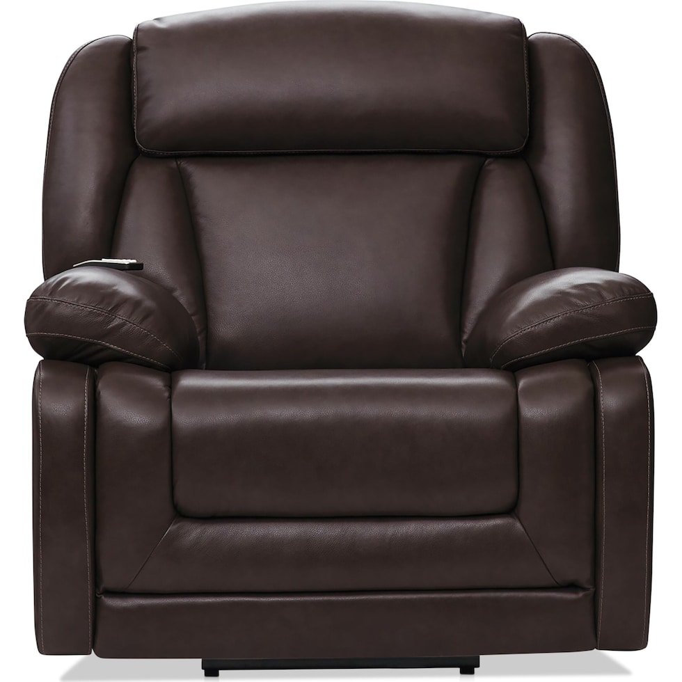 palermo dark brown recliner   