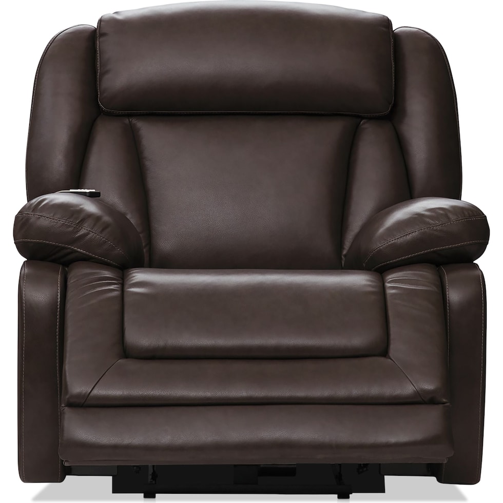 palermo dark brown recliner   