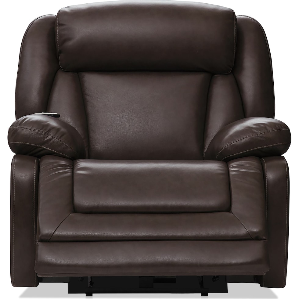 palermo dark brown recliner   