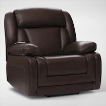 palermo dark brown recliner web   