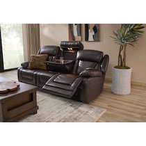 palermo dark brown sofa   