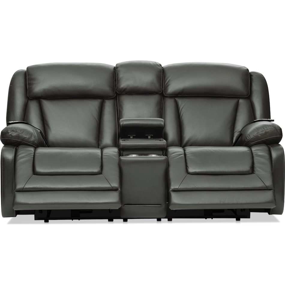 palermo gray  pc power reclining living room   