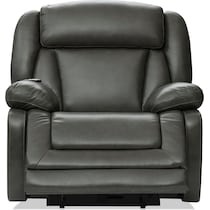 palermo gray recliner   