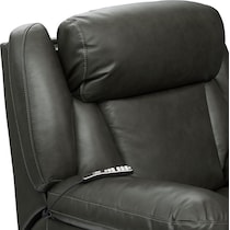 palermo gray recliner   