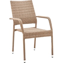 palm island light brown outdoor dining chair   
