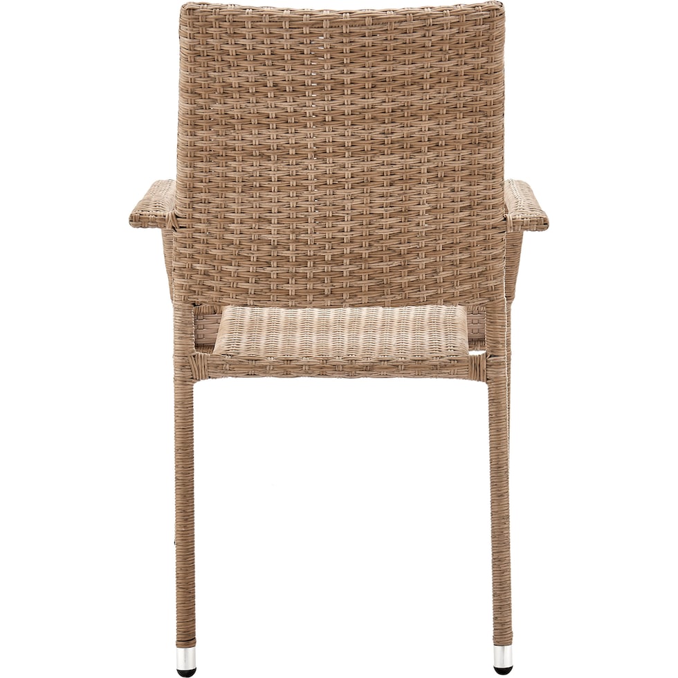 palm island light brown outdoor dining chair   