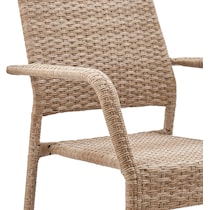 palm island light brown outdoor dining chair   