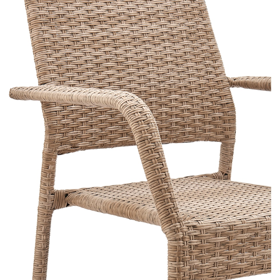 palm island light brown outdoor dining chair   