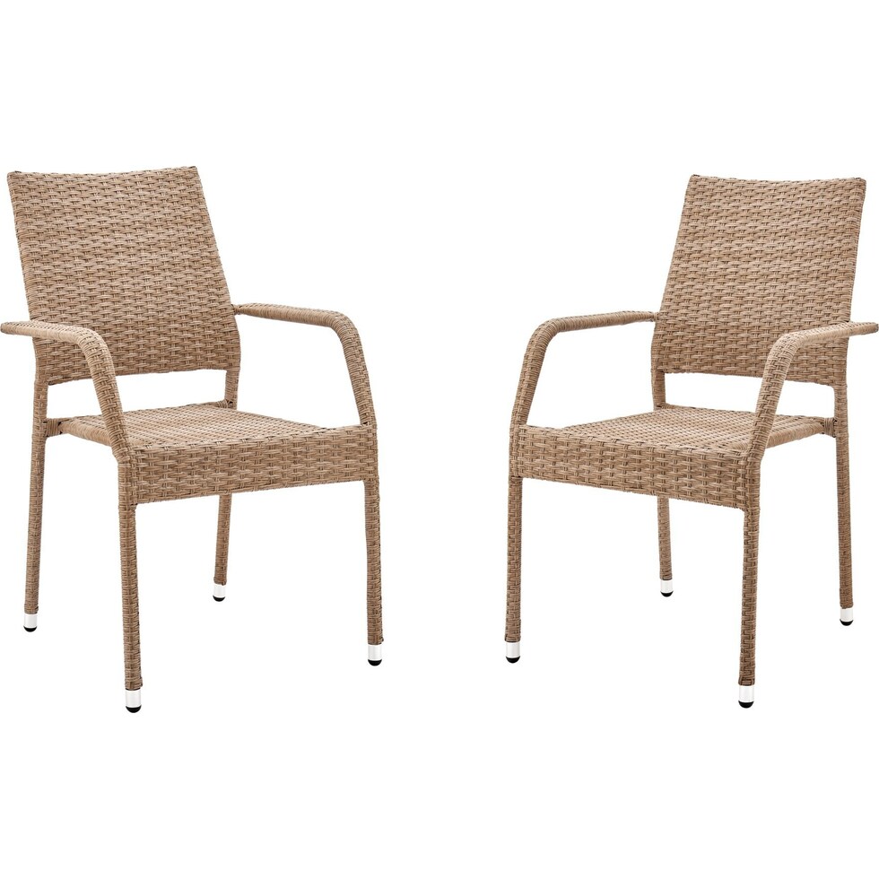 palm island light brown outdoor dining chair   