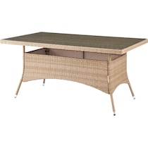 palm island light brown outdoor dining table   