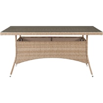 palm island light brown outdoor dining table   