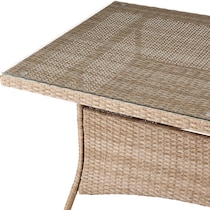 palm island light brown outdoor dining table   