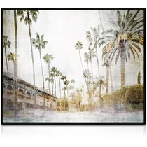 palm trees multicolor wall art   